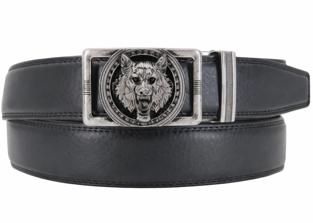 Ceinture automatique motif loup