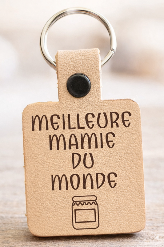 Porte clef personnalisée carré