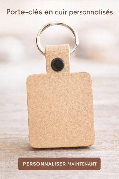 Porte clef personnalisée carré